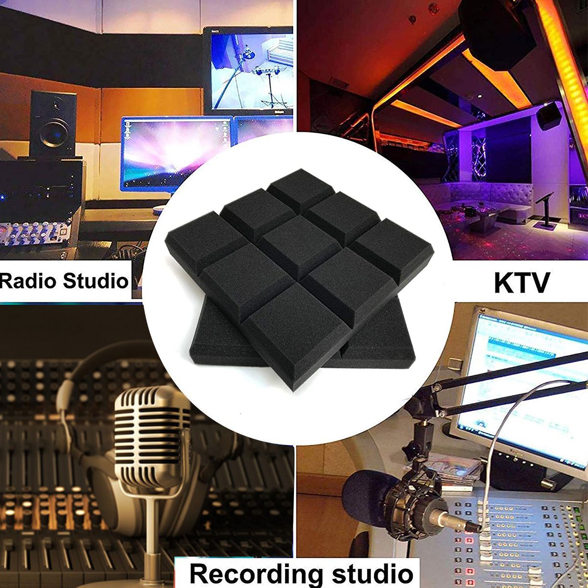 6Pcs-27x27x4-Acoustic-Panels-Tiles-Studio-Soundproofing-Isolation-Wedge-Sponge-Foam-1749838