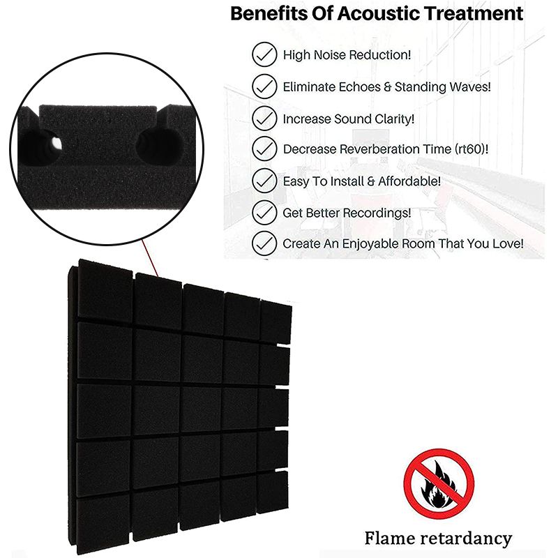 6pcs-Acoustic-Panels-tiles-Studio-Soundproofing-Sound-Foam-Wedge-KTV-Home-30x30x3cm-1730670