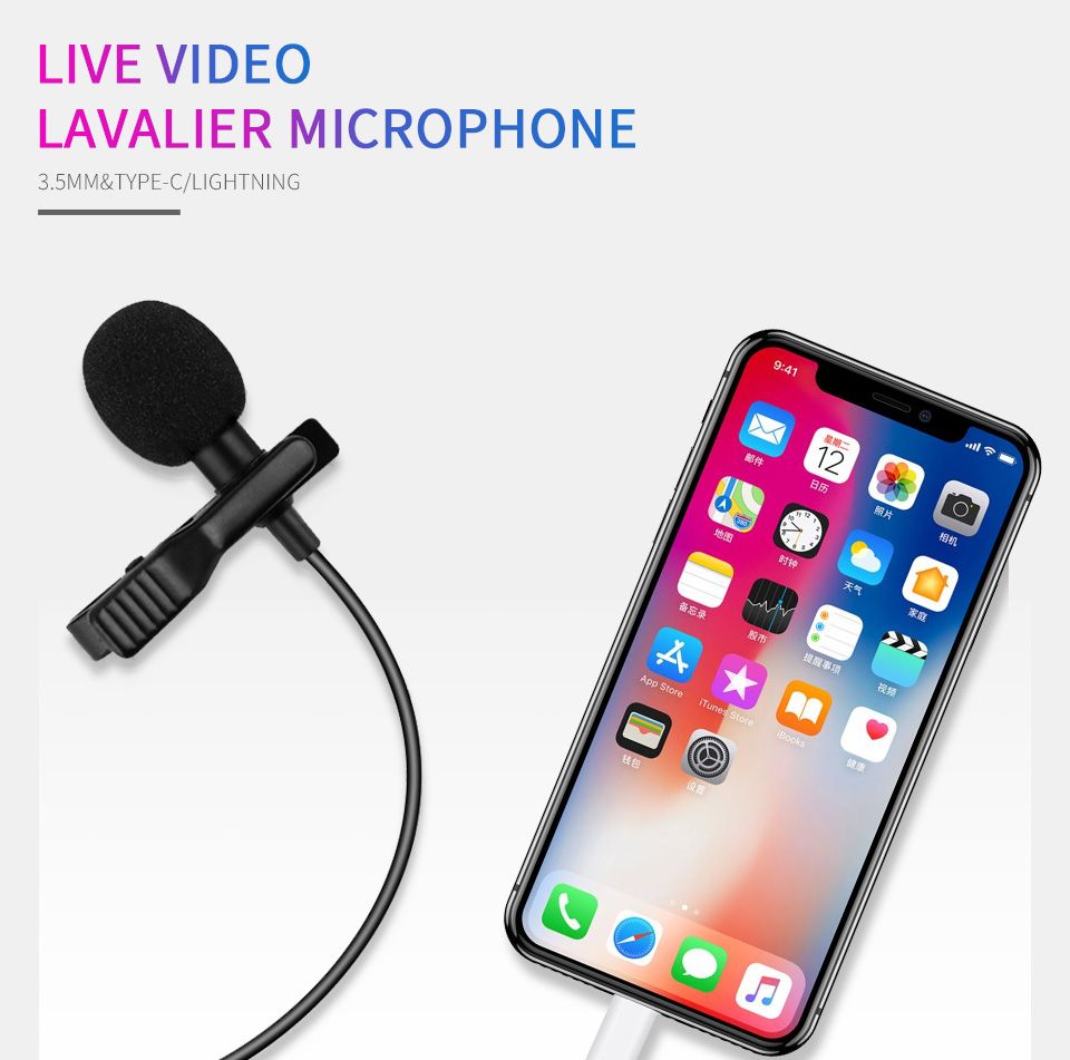 Bakeey-E1-Wired-Microphone-Mini-35mm-Type-C-Microphone-Lavalier-Condenser-Recording-Vlogging-Video-L-1727369