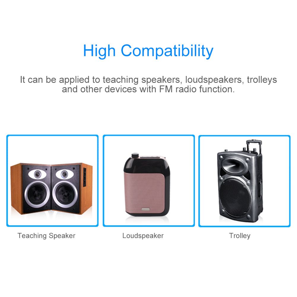 Bakeey-Portable-FM-Wireless-Microphone-Headset-Megaphone-Radio-Mic-for-Loudspeaker-for-Teaching-Tour-1584258