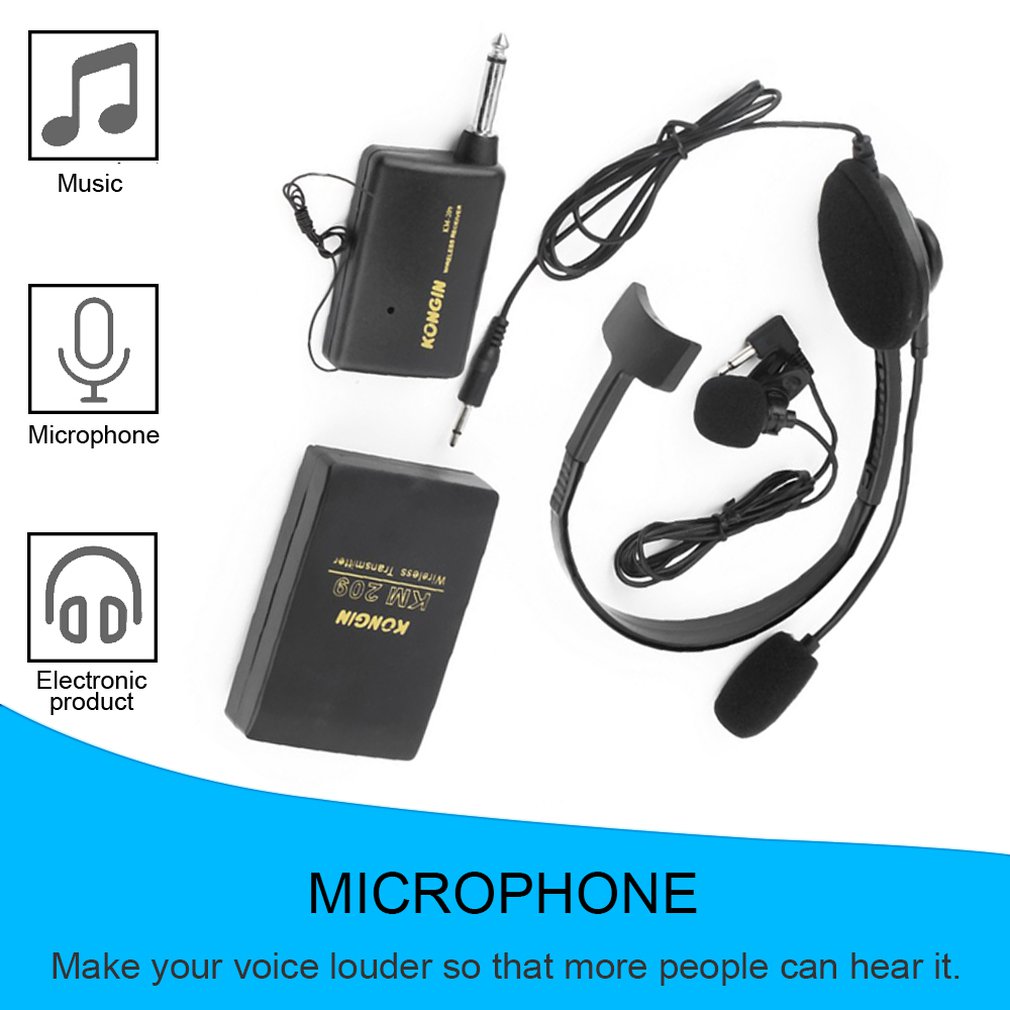 Bakeey-VHF-Stage-Wireless-Lavalier-Lapel-Headset-Microphone-Mic-FM-Transmitter-Bodypack-Transmiter-1620585