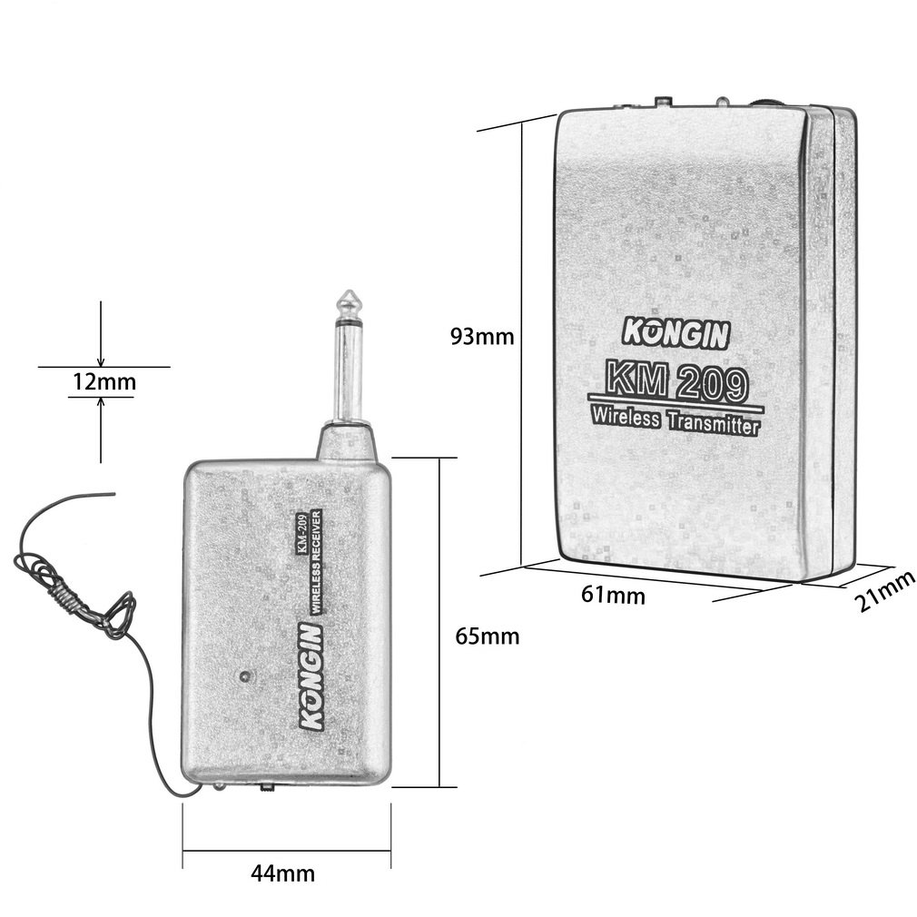 Bakeey-VHF-Stage-Wireless-Lavalier-Lapel-Headset-Microphone-Mic-FM-Transmitter-Bodypack-Transmiter-1620585