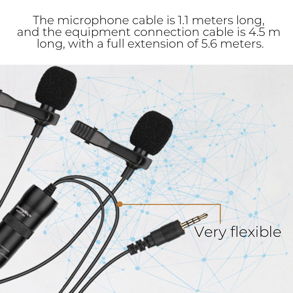 Dual-Head-Collar-Clip-Micrphone-Interview-Record-Lecture-Short-Video-35mm-Micrphone-1687268