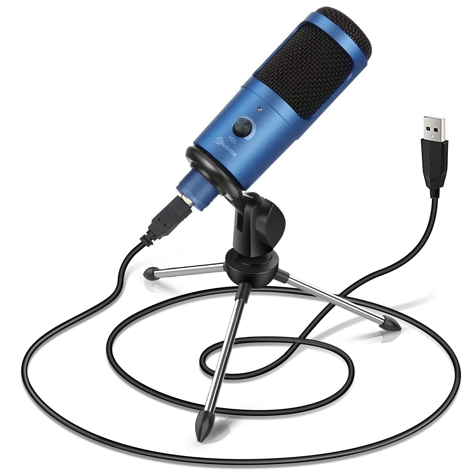 EIVOTOR-USB-Condenser-Microphone-192KHZ-24-Bit-Plug-Play-Computer-Microphone-Podcast-Vocal-Recording-1760030