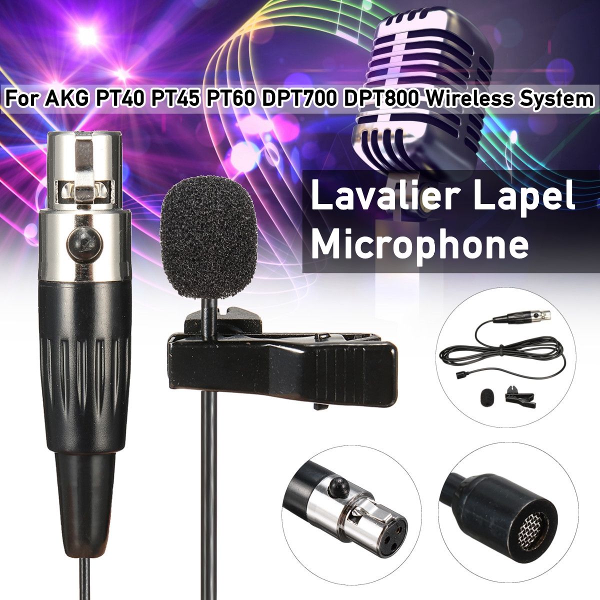 Lavalier-Lapel-Microphone-For-AKG-PT40-PT45-PT60-DPT700-DPT800-Wireless-System-For-Teaching-Speach-1401123