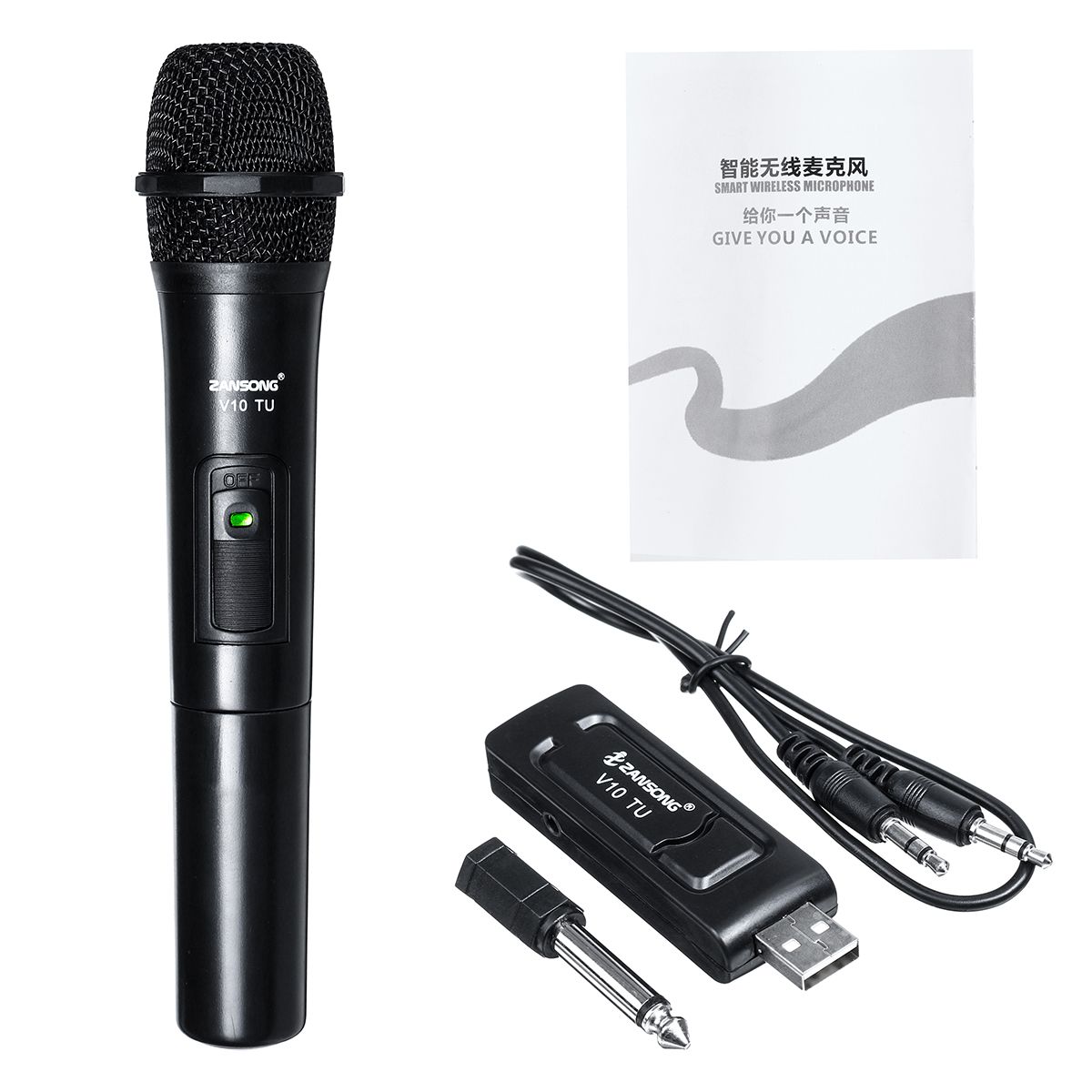 Professional-UHF-Wireless-Microphone-Handheld-Mic-System-Karaoke-With-Receiver-1594314