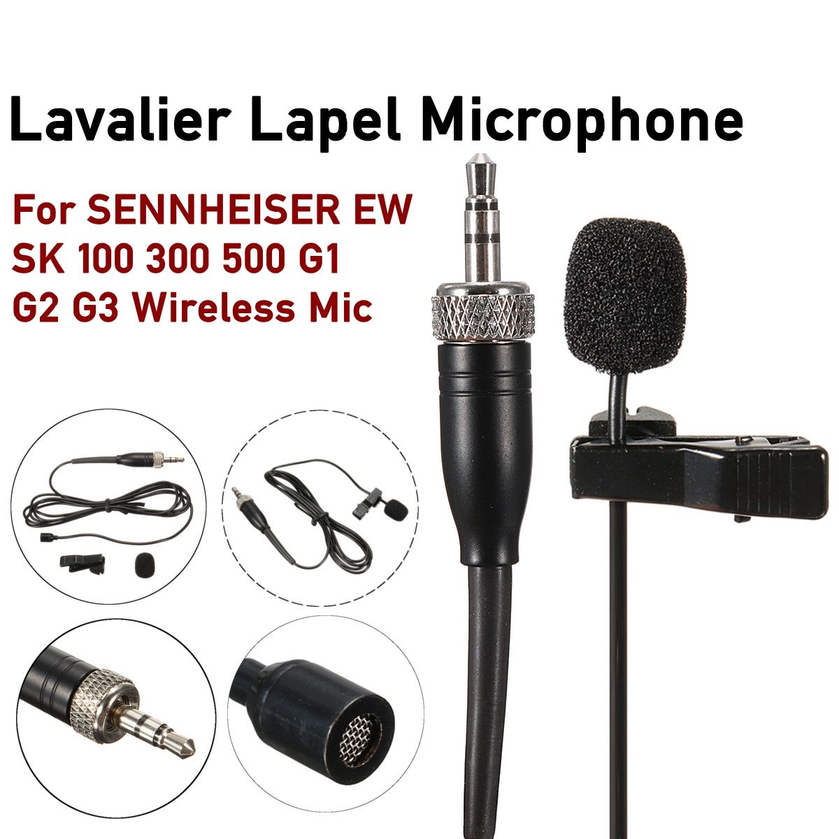 Tie-Clip-Lapel-Wireless-Lavalier-Microphone-Mic-for-Sennheiser-EW100-EW300-EW500-G2-G3-1430872