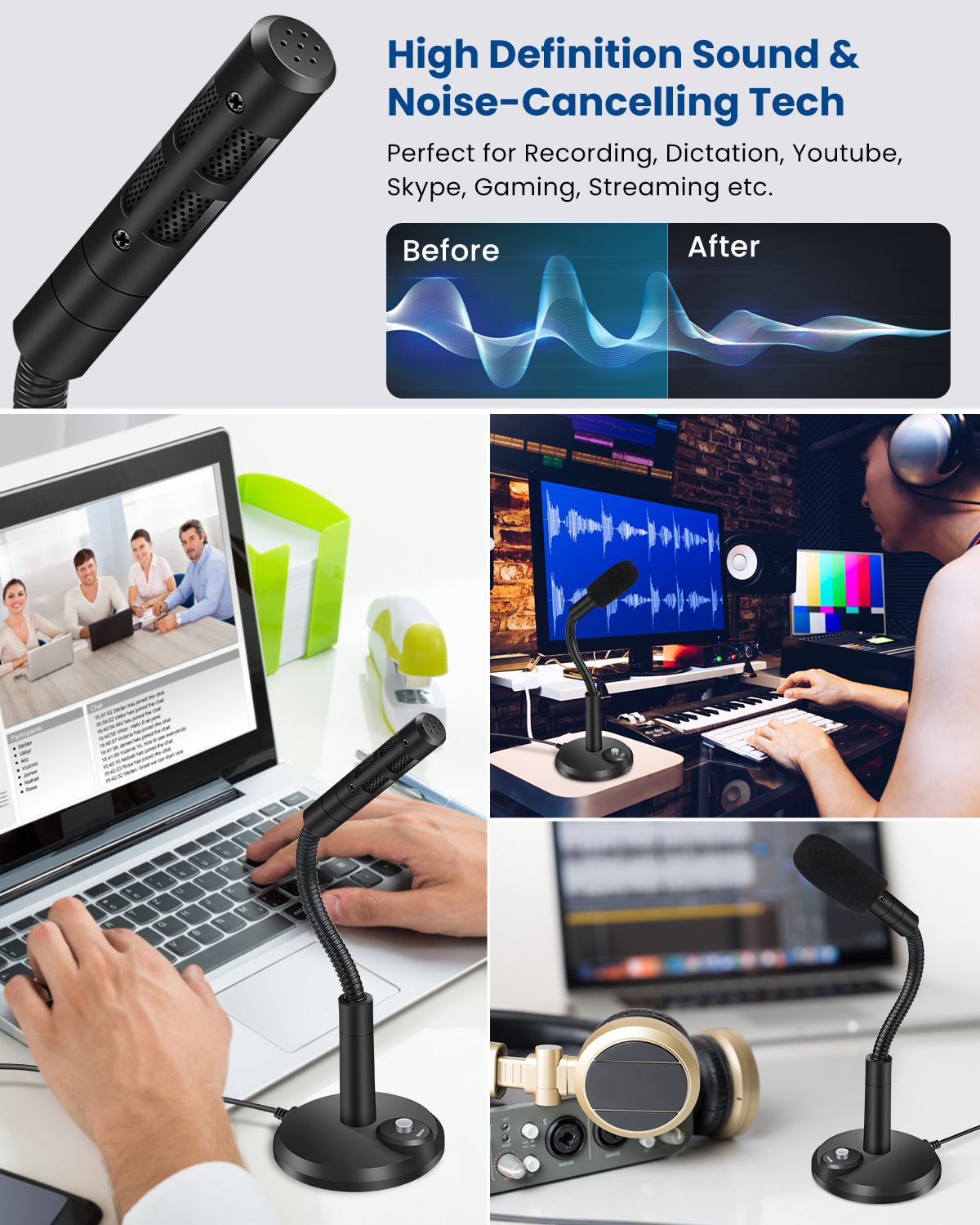 USB-PC-Microphone-Recording-Computer-Mic-with-Mute-Button-for-Mac-Laptop-PC-for-Net-Class-Live-Broad-1701370