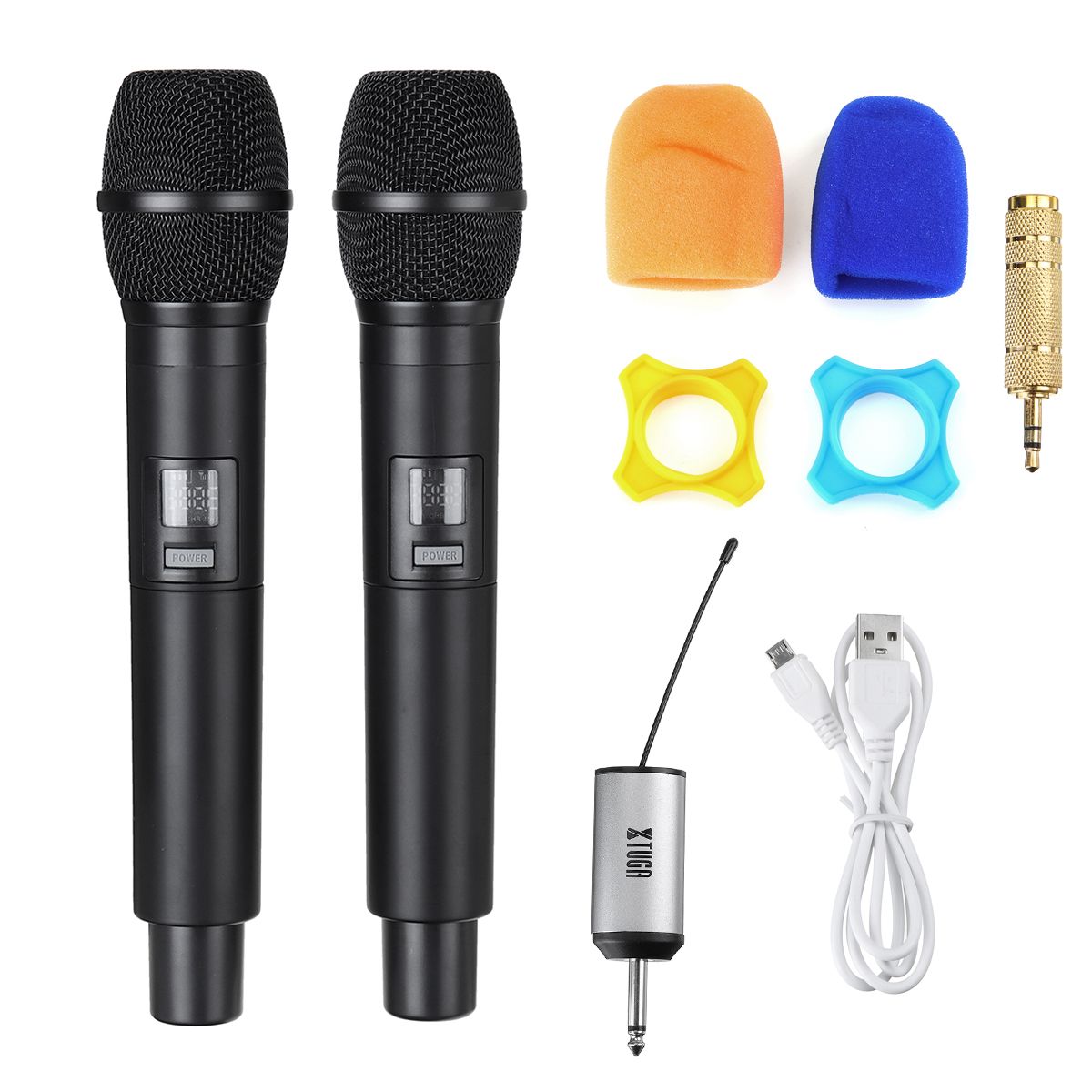 UW-01-UHF-Wireless-Microphone-System-Handheld-LED-Mic-with-Receiver-1617346