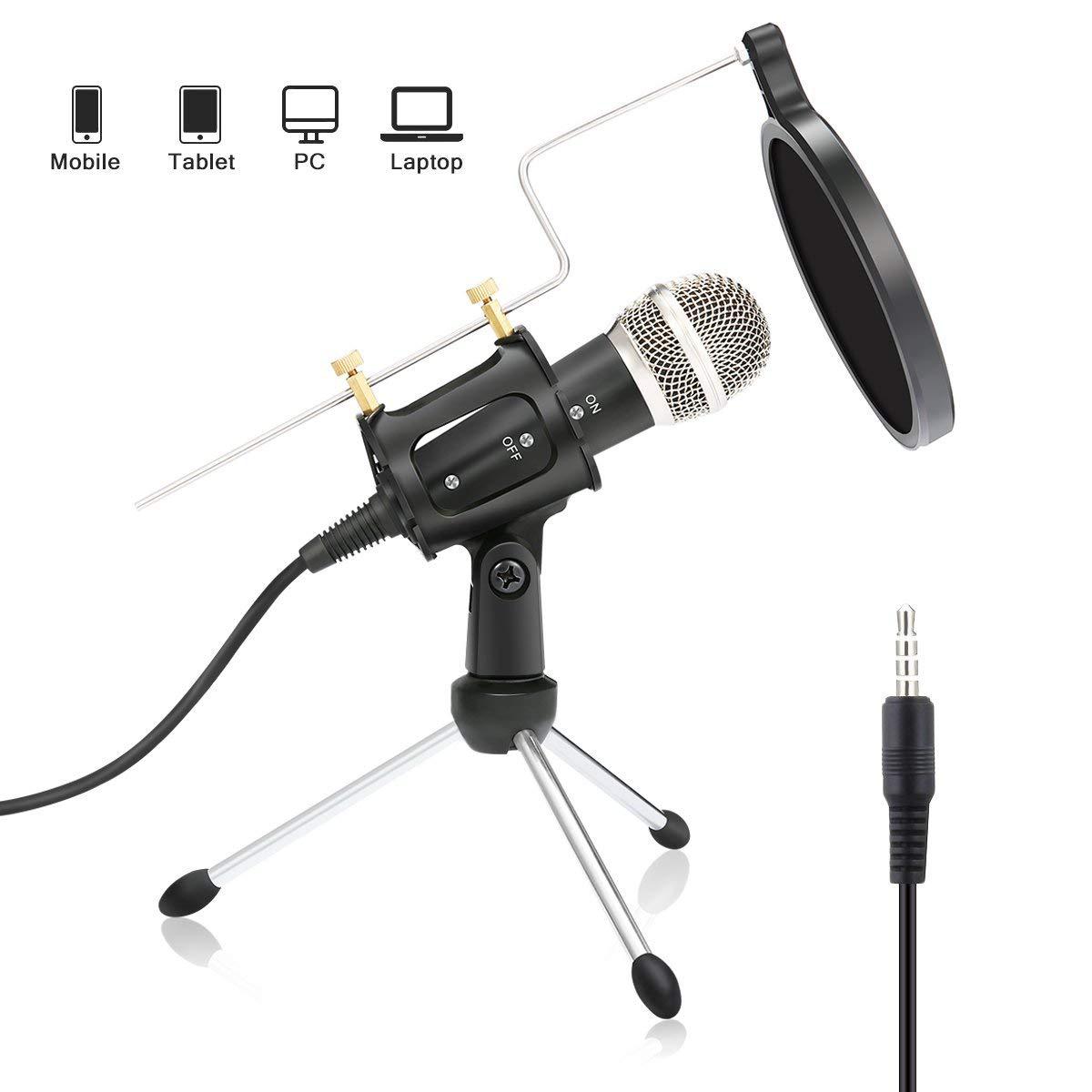 X-01-Mini-Condenser-Microphone-35mm-Recording-Mic-for-Computer-PC-Karaoke-for-Chat-Skype-YouTube-Gam-1703671