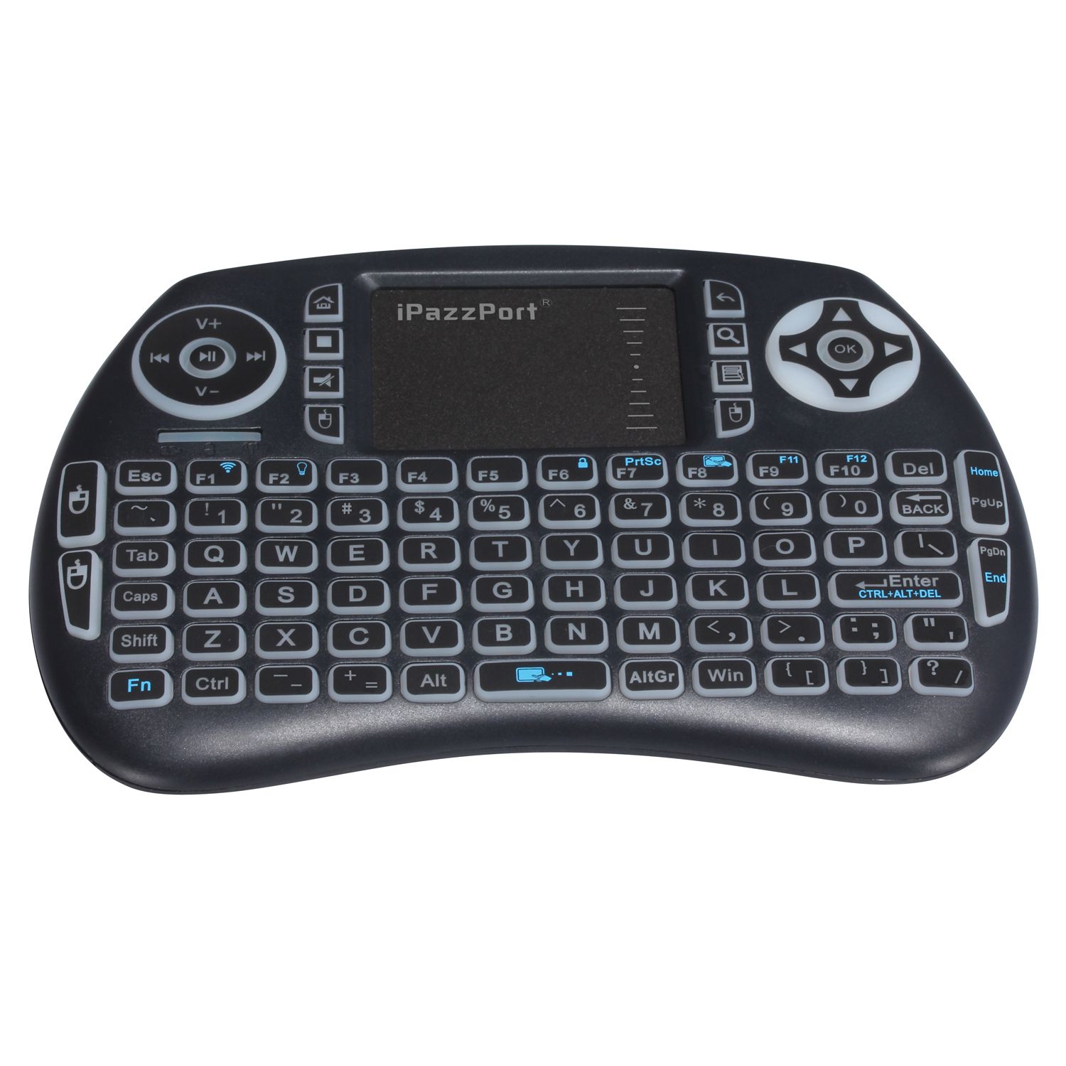 iPazzPort-KP-810-21BTL-Wireless-bluetooth-Backlit-Multi-language-Black-Mini-Keyboard-Air-Mouse-for-T-1654241
