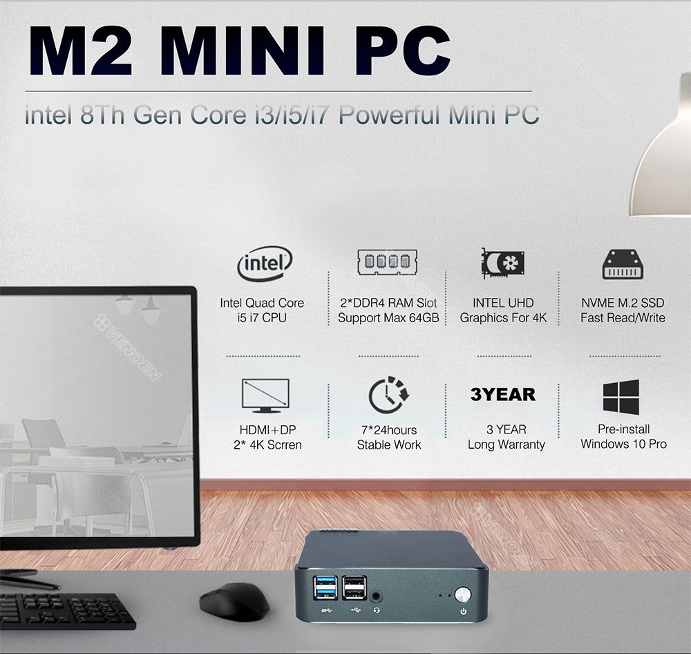 HYSTOU-M2-Intel-Core-i5-8265u-16GB-DDR4-256512GB-SSD-Quad-Core-16GHz-to-39GHz-Type-c-HD-DP-1716309