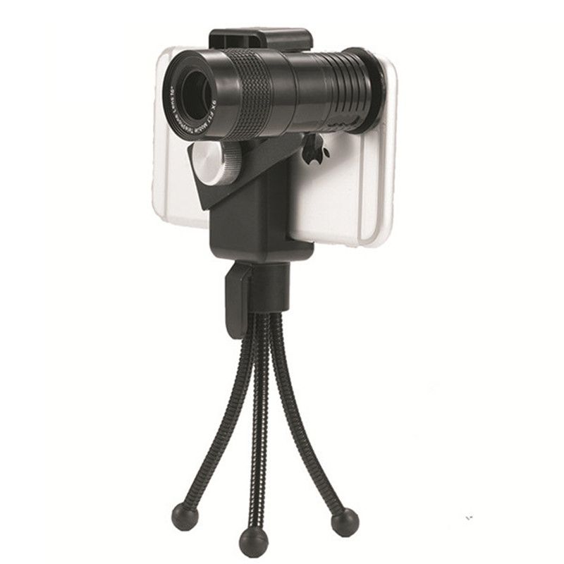 4-in-1-Smartphone-Camera-Fisheye-Universal-9X-Telephoto-Lens-Optical-with-Tripod-for-Iphone-1100265