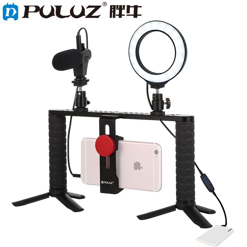 PULUZ-PKT3028-4-in-1-47-inch-Video-Rig-Handle-Stabilizer-LED-Ring-Light-Live-Broadcast-Vlogging-Self-1686117