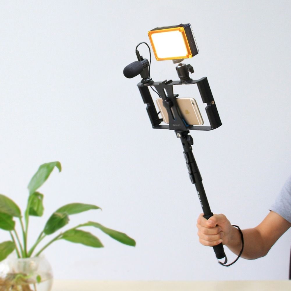 PULUZ-PU3007-Film-Making-Handheld-Stabilizer-Rig-Phone-Holder-with-Cold-Shoe-Mount-for-Smartphone-Ph-1574568