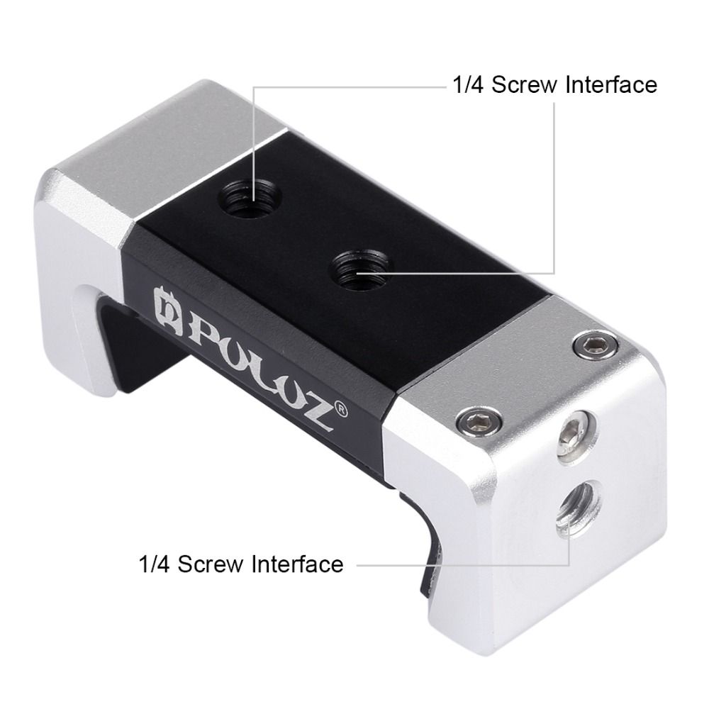Puluz-PU370-Universal-Aluminum-Alloy-Cold-Shoe-Photography-Phone-Holder-Clamp-Bracket-1324216