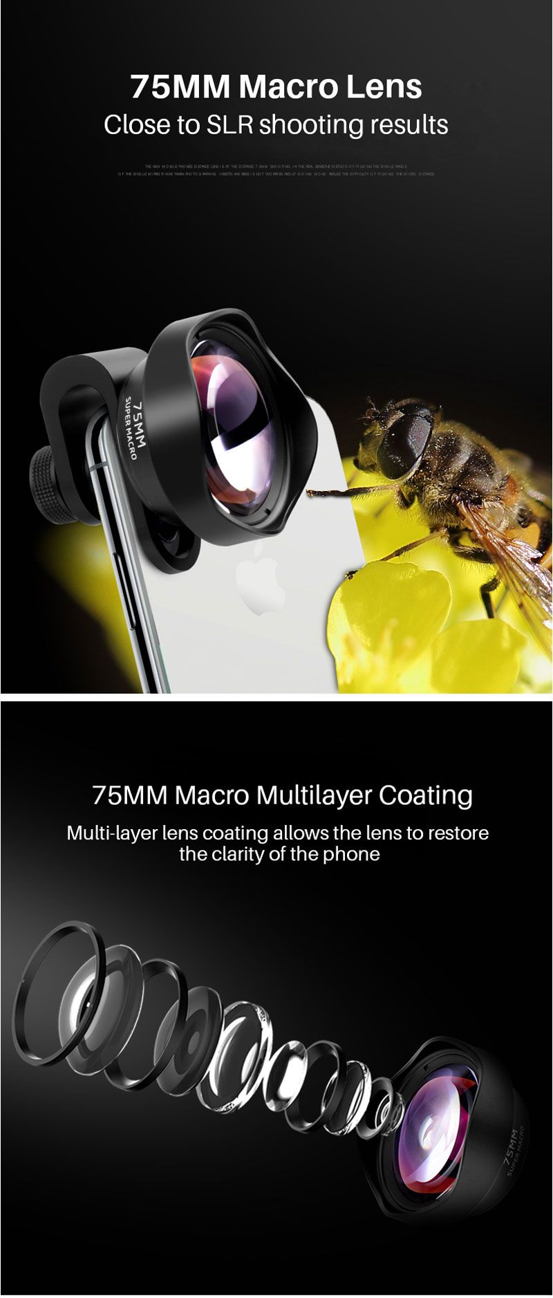 Ulanzi-75mm-10X-Macro-Lens-HD-No-Distortion-17mm-Thread-DSLR-Effect-Clip-on-for-iPhone-Huawei-Smartp-1598949