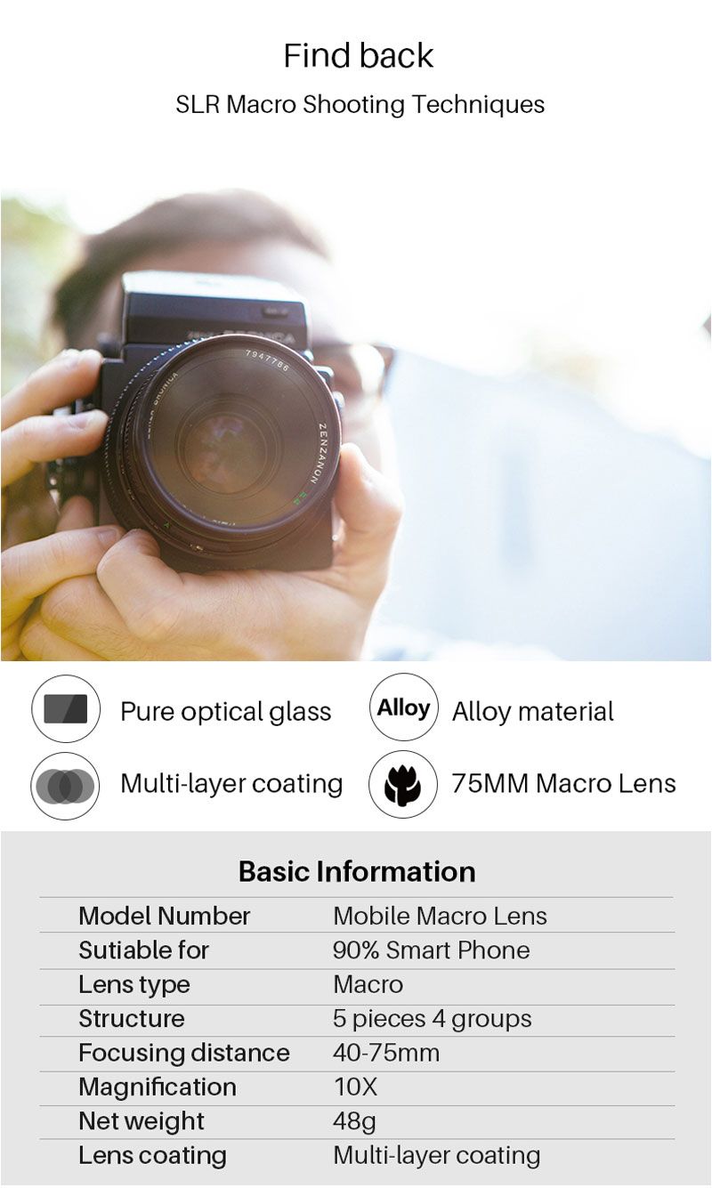 Ulanzi-75mm-10X-Macro-Lens-HD-No-Distortion-17mm-Thread-DSLR-Effect-Clip-on-for-iPhone-Huawei-Smartp-1598949