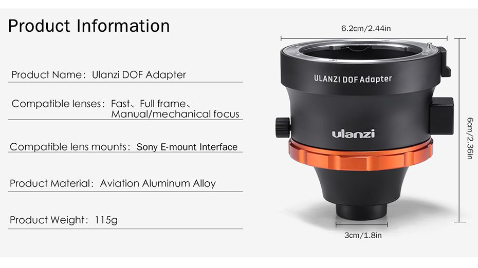 Ulanzi-DOF-Adapter-E-Mount-Full-Frame-Camera-Lens-Adapter-Smartphone-SLRDSLR--Cinema-Lens-Adapter-1599079
