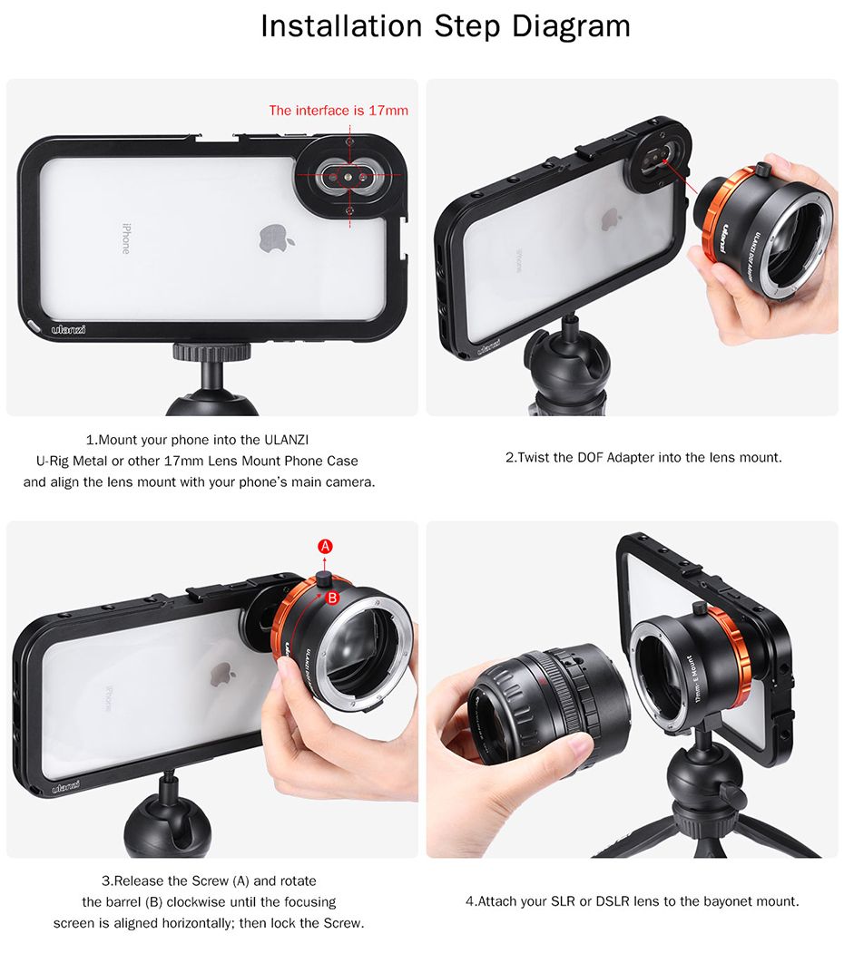 Ulanzi-DOF-Adapter-E-Mount-Full-Frame-Camera-Lens-Adapter-Smartphone-SLRDSLR--Cinema-Lens-Adapter-1599079