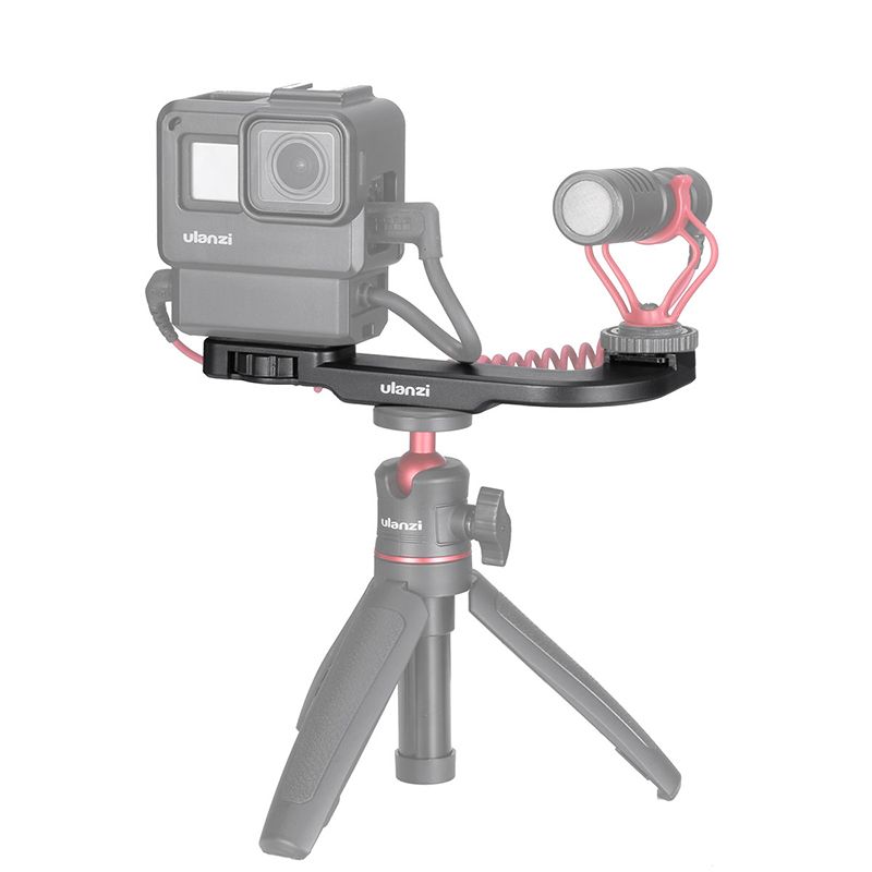 Ulanzi-PT-9-Cold-Shoe-Camera-Mount-Bracket-Photo-Studio-ABS-Material-with-14-Inch-Screw-Holes-for-Mi-1608859