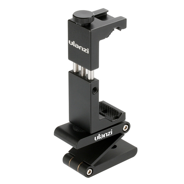 Ulanzi-ST-02S-Aluminum-Rotate-Vertical-Horizontal-Phone-Holder-Clamp-Clip-with-Cold-Shoe-Mount-1285092