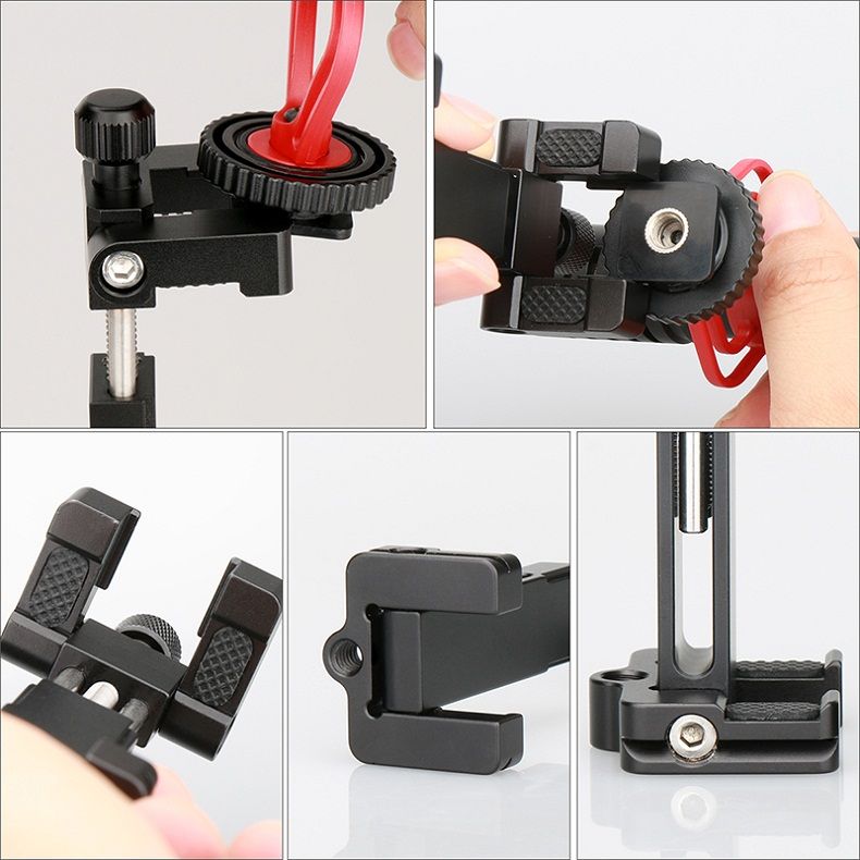 Ulanzi-ST-03-Metal-Smart-Phone-Tripod-Mount-Clip-with-Cold-Shoe-Mount-Arca-Style-Quick-Release-Plate-1268967