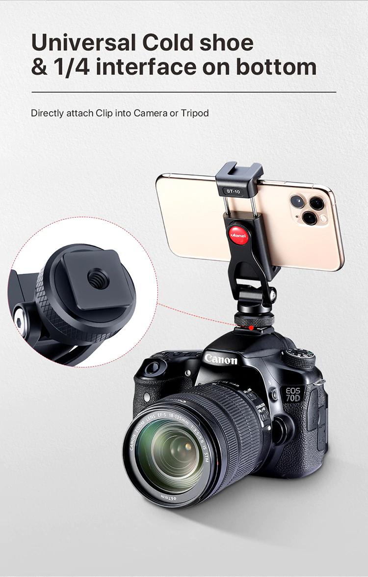 Ulanzi-ST-10-Metal-Dual-Cold-Shoe-Phone-Holder-Phone-Clip-with-Led-Video-Light-Microphone-Mount-1683206