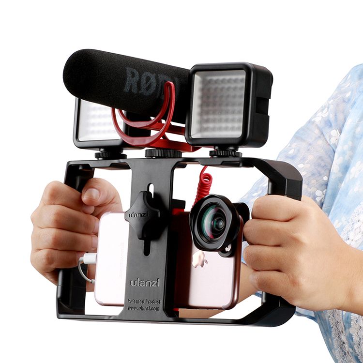 Ulanzi-U-Rig-Pro-3-Shoe-Mount-Smartphone-Video-Rig-Filmmaking-Handheld-Stabilizer-Grip-with-Fill-Lig-1270518