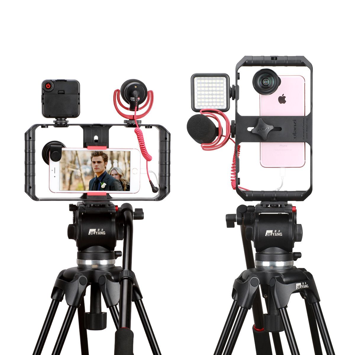 Ulanzi-U-Rig-Pro-Smartphone-Video-Rig-Filmmaking-Case-Handheld-Stabilizer-Grip-with-3-Shoe-Mount-1270522