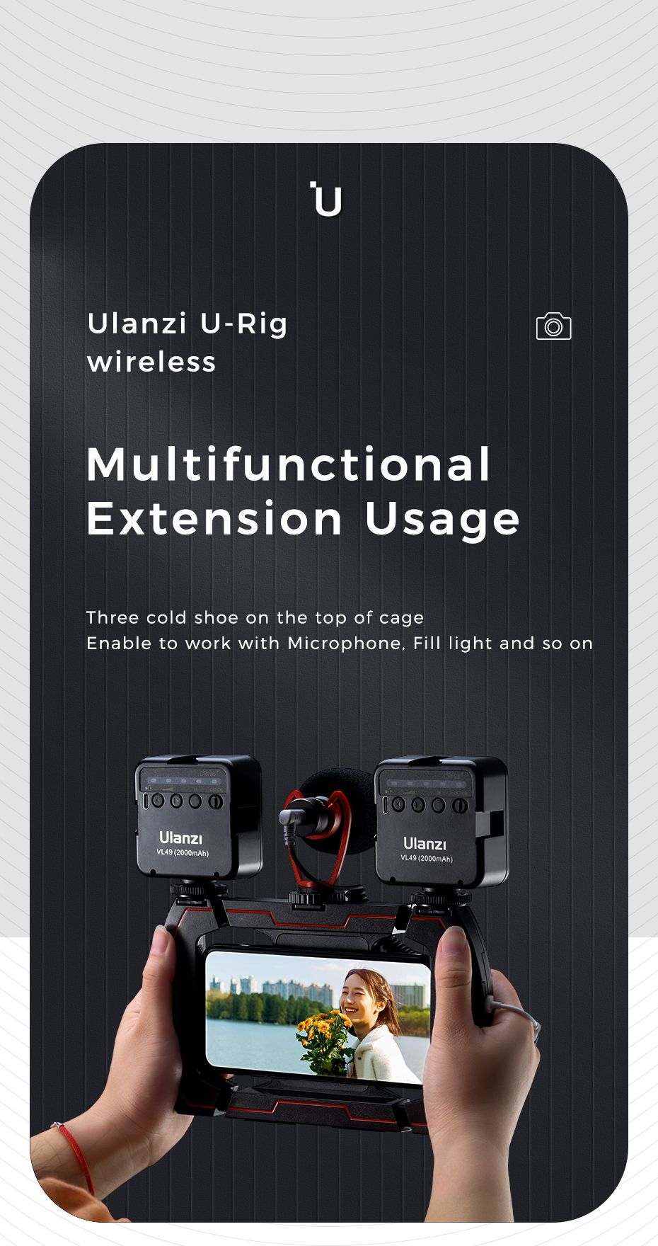 Ulanzi-U-Rig-Wireless-Charging-Handheld-Vlogging-Cage-Smartphone-Video-Rig-with-3-Cold-Shoe-Extensio-1711915