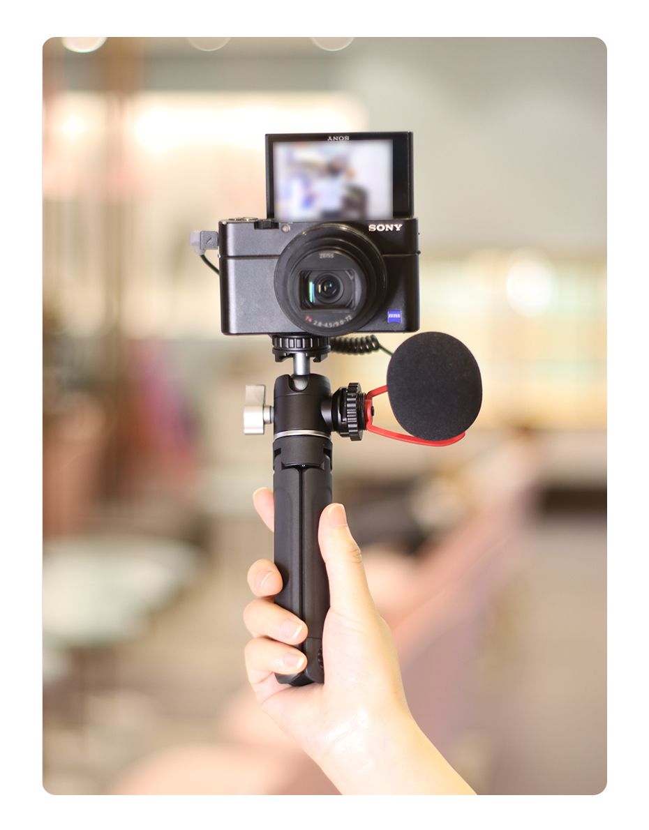 Ulanzi-U-Vlog-lite-Extendable-Dual-Cold-Shoe-Ball-Head-Tripod-for-smartphone-Sony-DSLR-Camera-Mic-Li-1764676