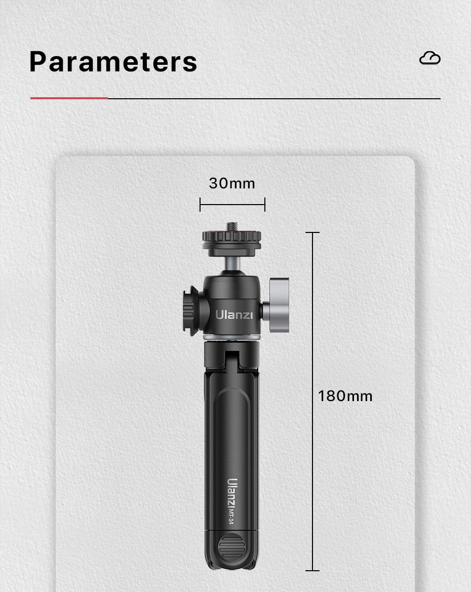 Ulanzi-U-Vlog-lite-Extendable-Dual-Cold-Shoe-Ball-Head-Tripod-for-smartphone-Sony-DSLR-Camera-Mic-Li-1764676