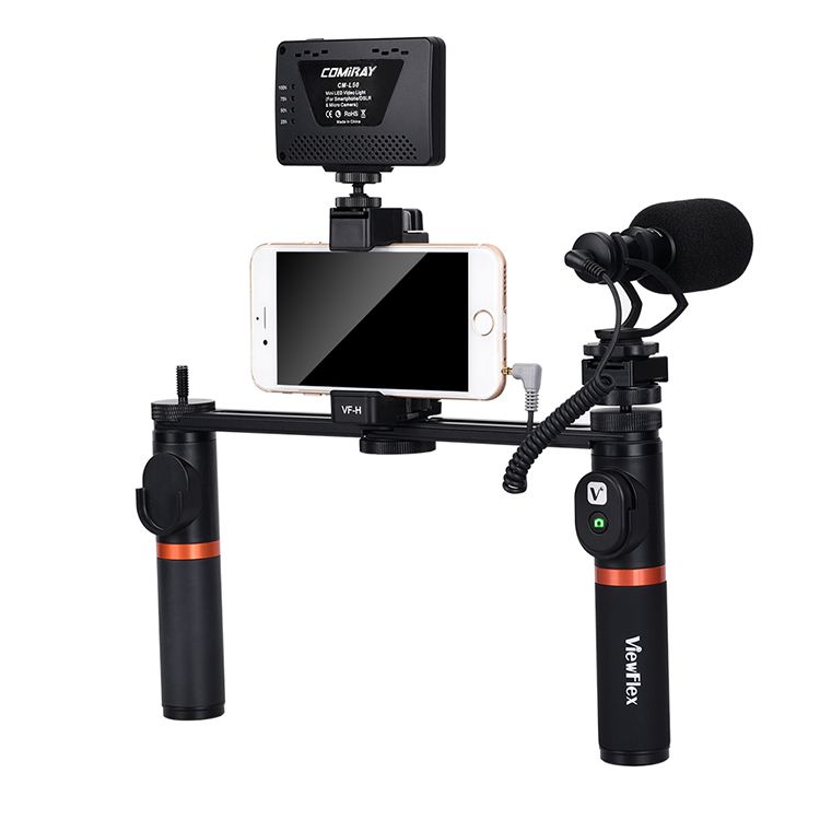 VIEWFLEX-VF-H7-bluetooth-Electronic-Video-Grip-Stabilizer-with-LED-Light-Microphone-Remote-Control-1284013