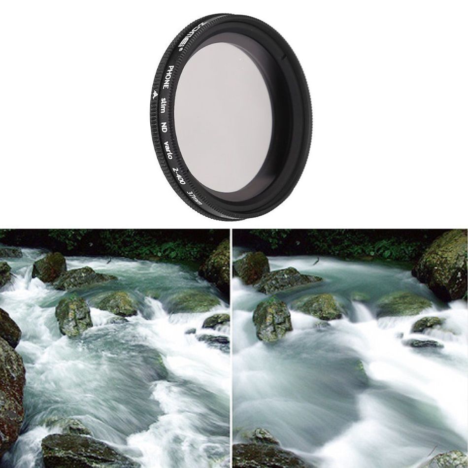 Zomei-Adjustable-37mm-Neutral-Density-Clip-on-ND-2-400-Phone-Camera-Filter-Lens-for-iPhone-Samsung-H-1098577