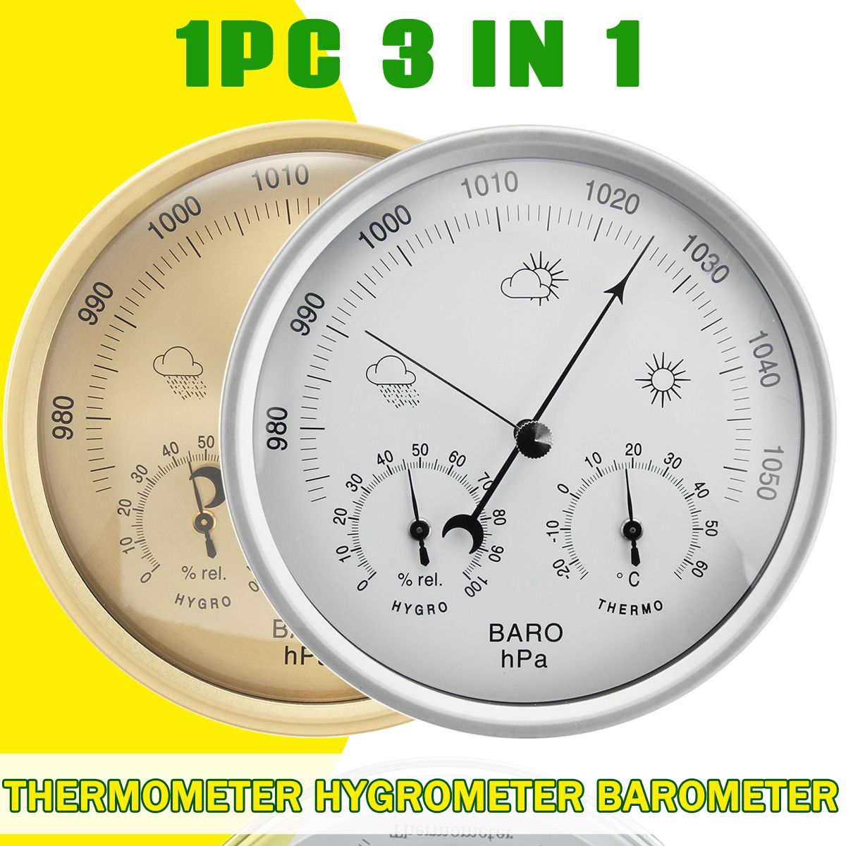 3-IN-1-Wall-Hanging-Weather-Thermometer-Barometer-Hygrometer-Home-Decor-132MM-1262804