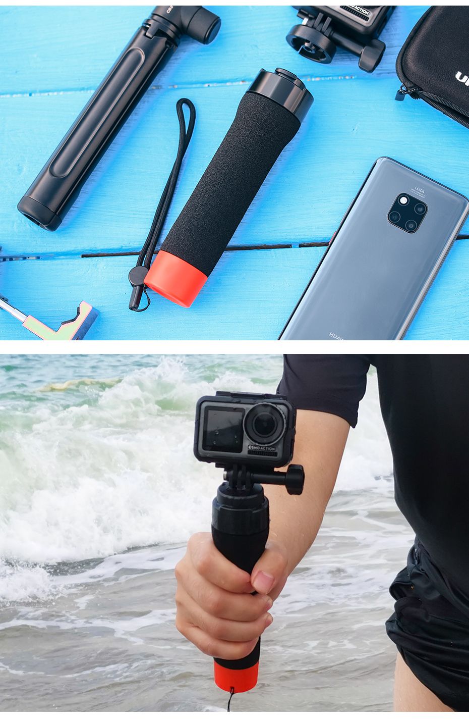 ULANZI-U-11-Floating-Floaty-Selfie-Stick-for-GoPro-Hero-Eken-Xiaoyi-DJI-OSMO-Action-Sports-Camera-1556275