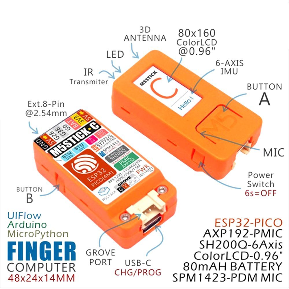 3pcs-M5StickC-ESP32-PICO-Color-LCD-Mini-IoT-Development-Board-Finger-Computer-with--Watch-Accessorie-1559347