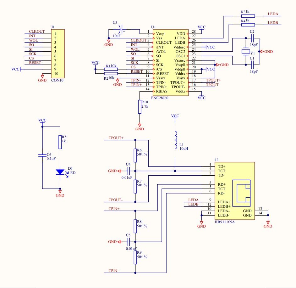 ENC28J60-Ethernet-LAN-Network-Module-For-51-SPI-AVR-PIC-LPC-STM32-Development-Board-87596