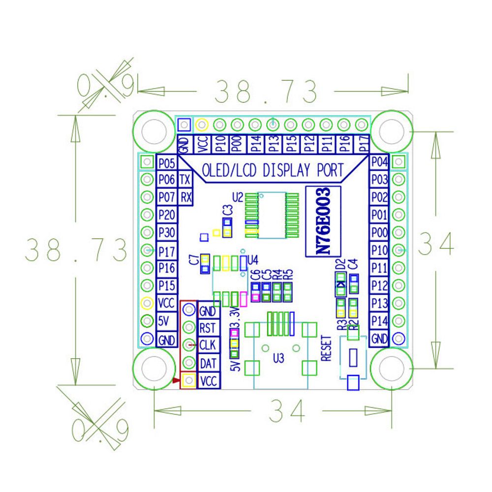 N76E003AT20-51-Development-Board-Nu-Link-N76E003-Development-Board-1549808