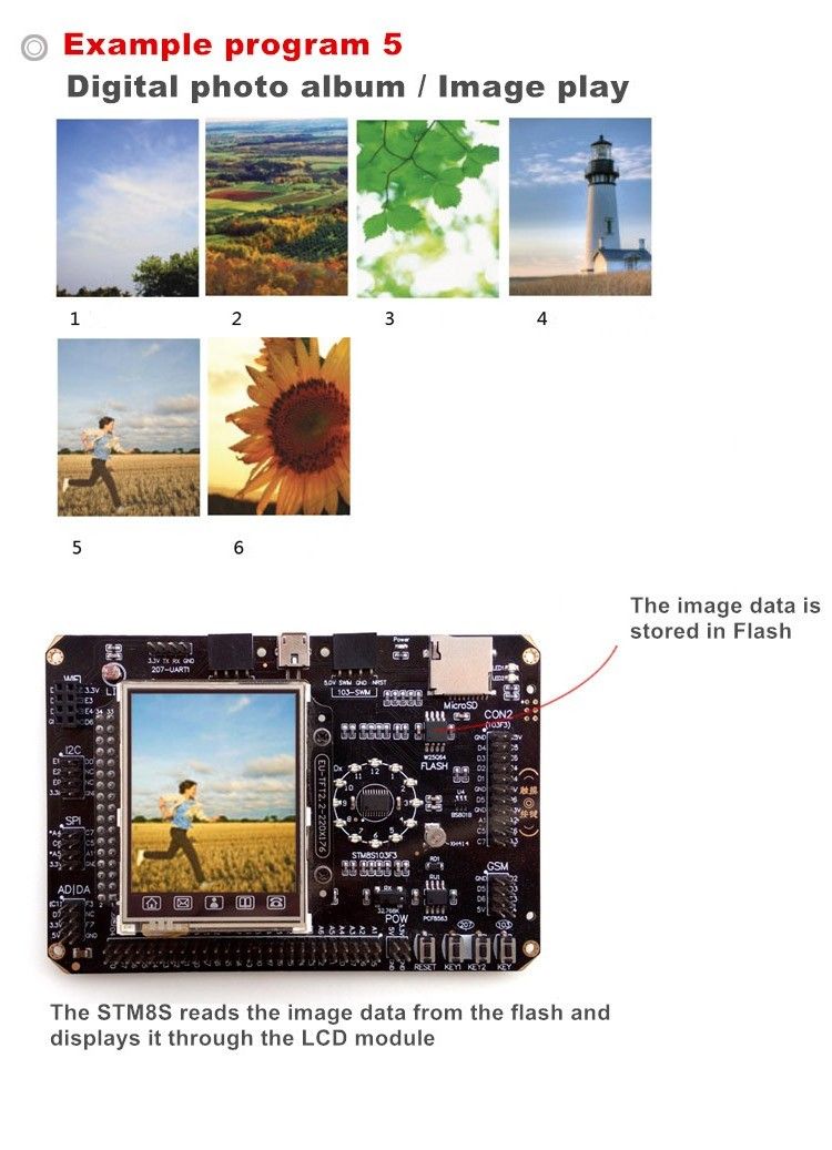STM8S-Development-Board-ARM-STM8S207--STM8S103-Board-with-Color-Touch-Screen-Audio-Voice-Gravity-Sen-1655219