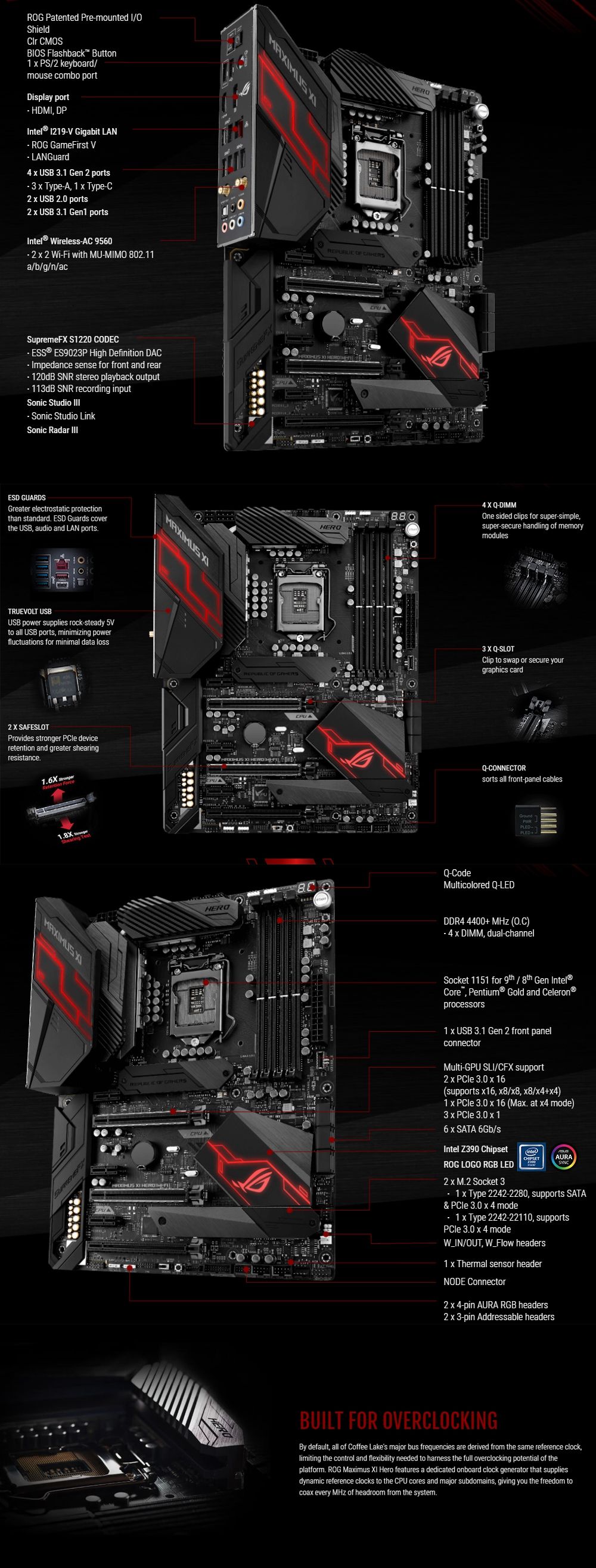 ASUS-ROG-MAXIMUS-XI-HERO-REPUBLIC-OF-GAMERS-Intelreg-Z390-Chip-ATX-Motherboard-DDR4-4400MHz-80211ac--1604734