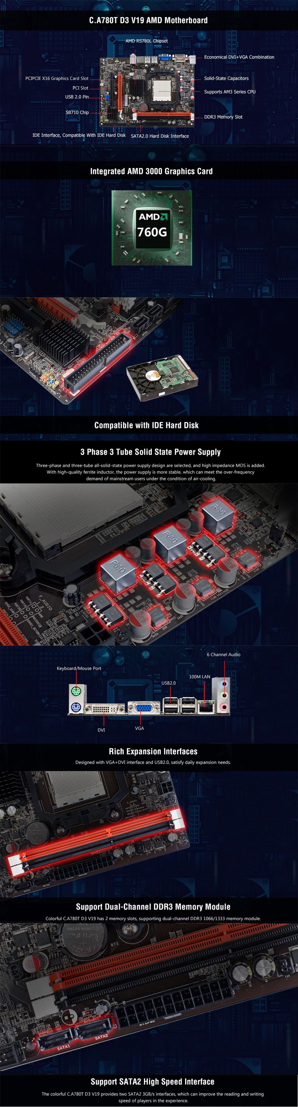 Colorfulreg-CA780T-D3-V19-M-ATX-Motherboard-Dual-DDR3-Slot-Main-Board-for-Socket-AM3-1558362