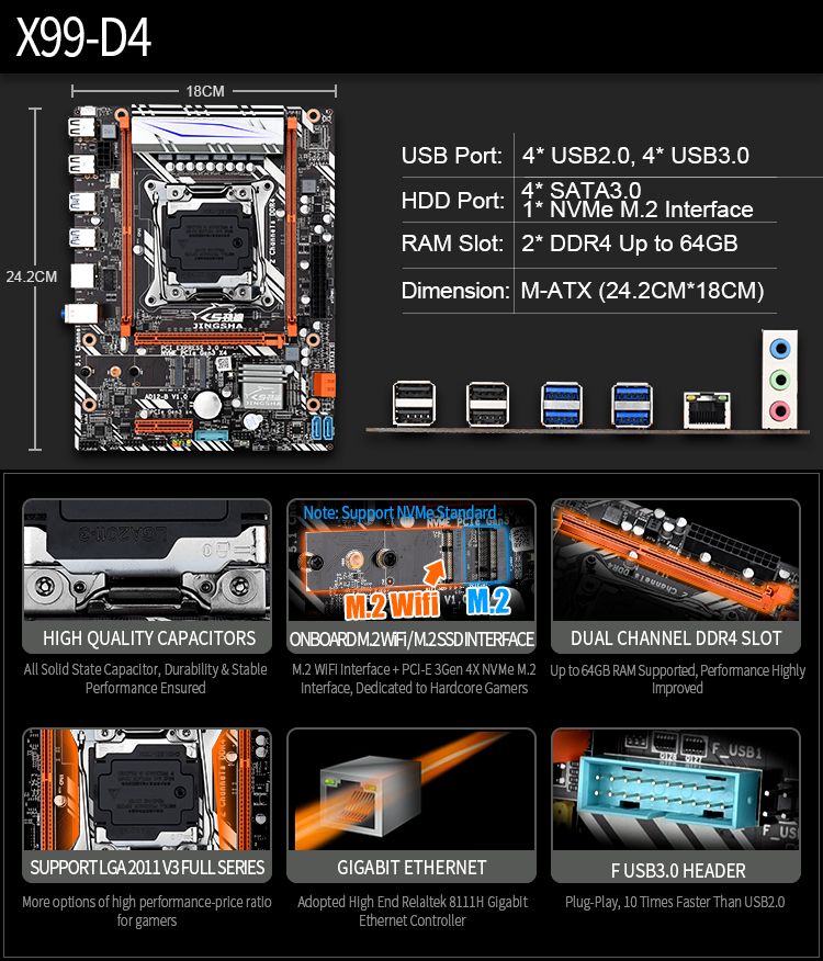 JingSha-X99-D4-LGA-2011-3-Motherboard-Suppor-SSD-M2-and-E5-2620V3-E5-2678V3-and-DDR4-ECC-REG-RAM-Wit-1763208