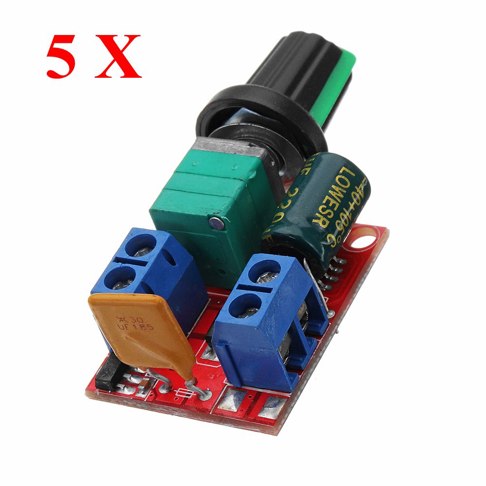 5Pcs-DC-45V-To-DC-35V-5A-90W-Mini-DC-Motor-PWM-Speed-Controller-Module-Speed-Regulator-Adjustable-El-1361884