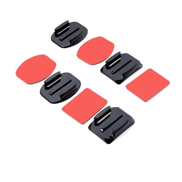 2-Flat-and-2-Curved-Adhesive-Mount-With-Adhesive-Pads-For-Gopro-Yi-SJ4000-Sport-Camera-952803