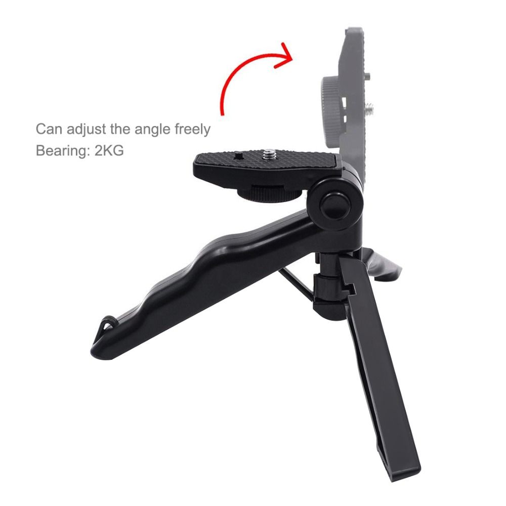 PULUZ-PKT46-Smartphone-Fixing-Clamp-14-inch-Holder-Mount-Bracket-Grip-Foldable-Tripod-for-DJI-OSMO-P-1543474