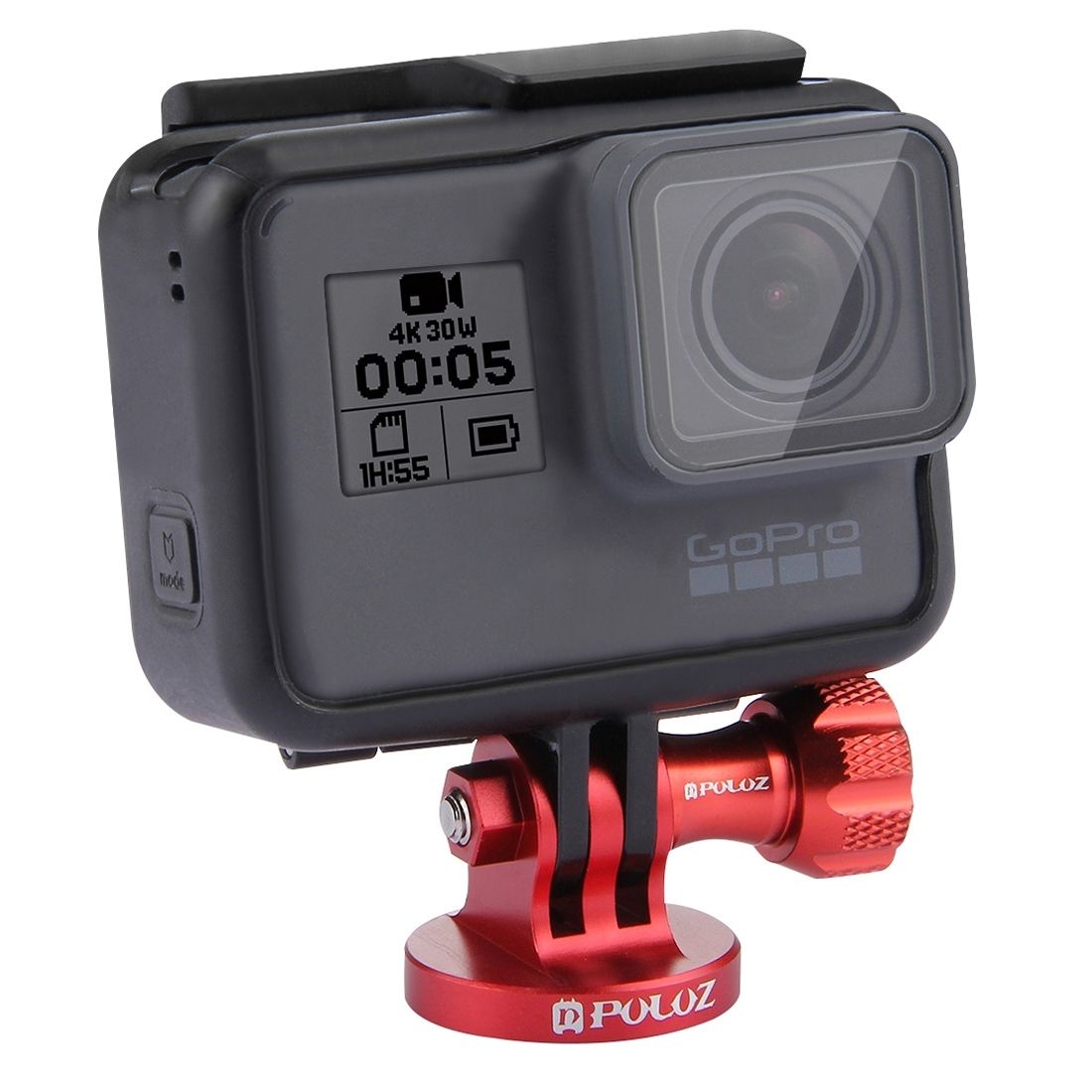 PULUZ-PU145-Aluminum-Tripod-Mount-Adapter-for-GoPro-HERO6-5-4-3-3-2-1-Xiaoyi-Action-Cameras-1262490
