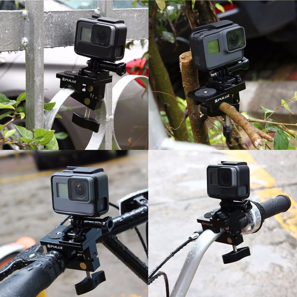 PULUZ-PU196-Multifunctional-Fixing-Clamp-Universal-Aluminum-Alloy-Mount-for-Sport-Action-Camera-1198850