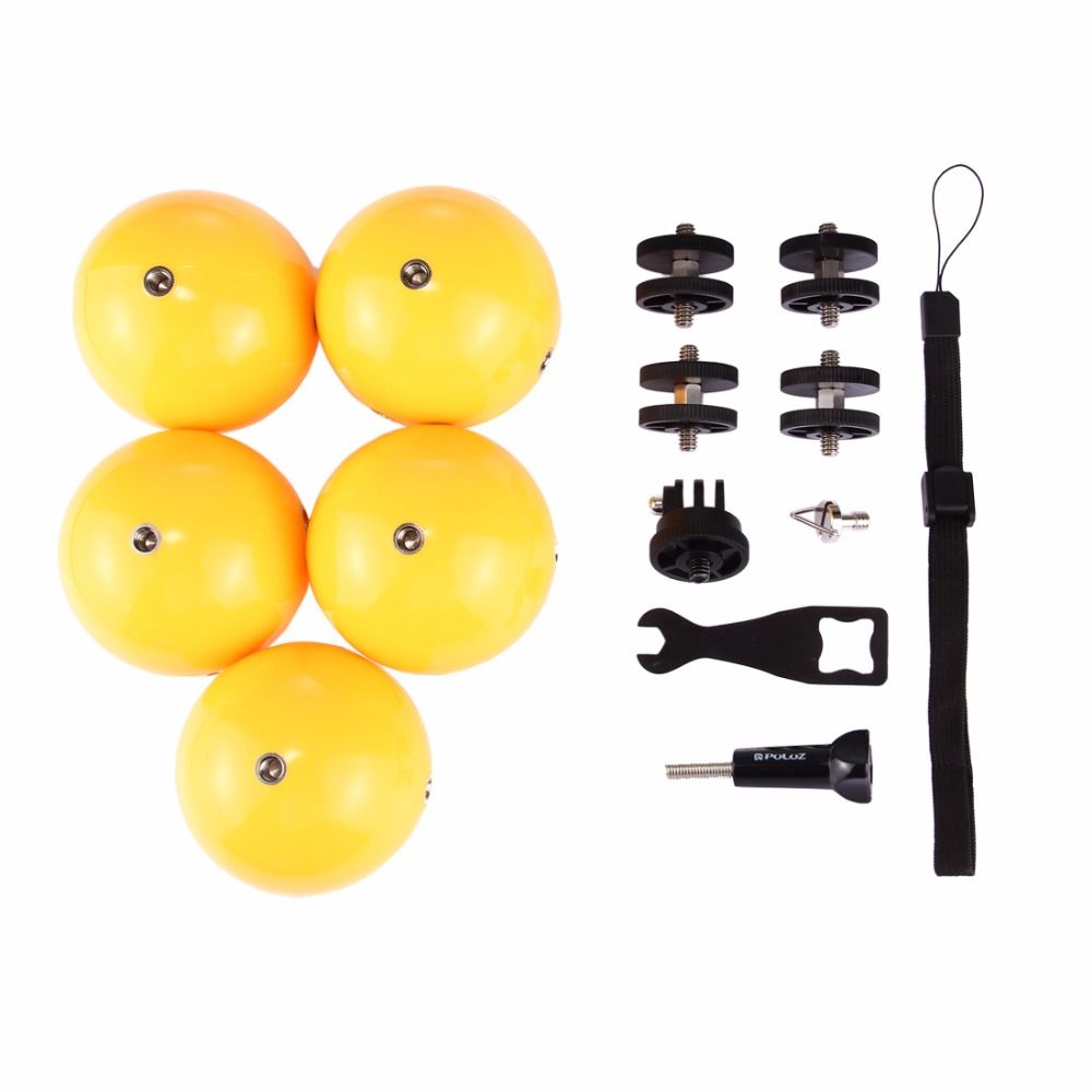 PULUZ-PU209-Bobber-Diving-Floaty-Water-Surface-Shooting-Ball-Holder-Yellow-for-Action-Sport-Camera-1199316